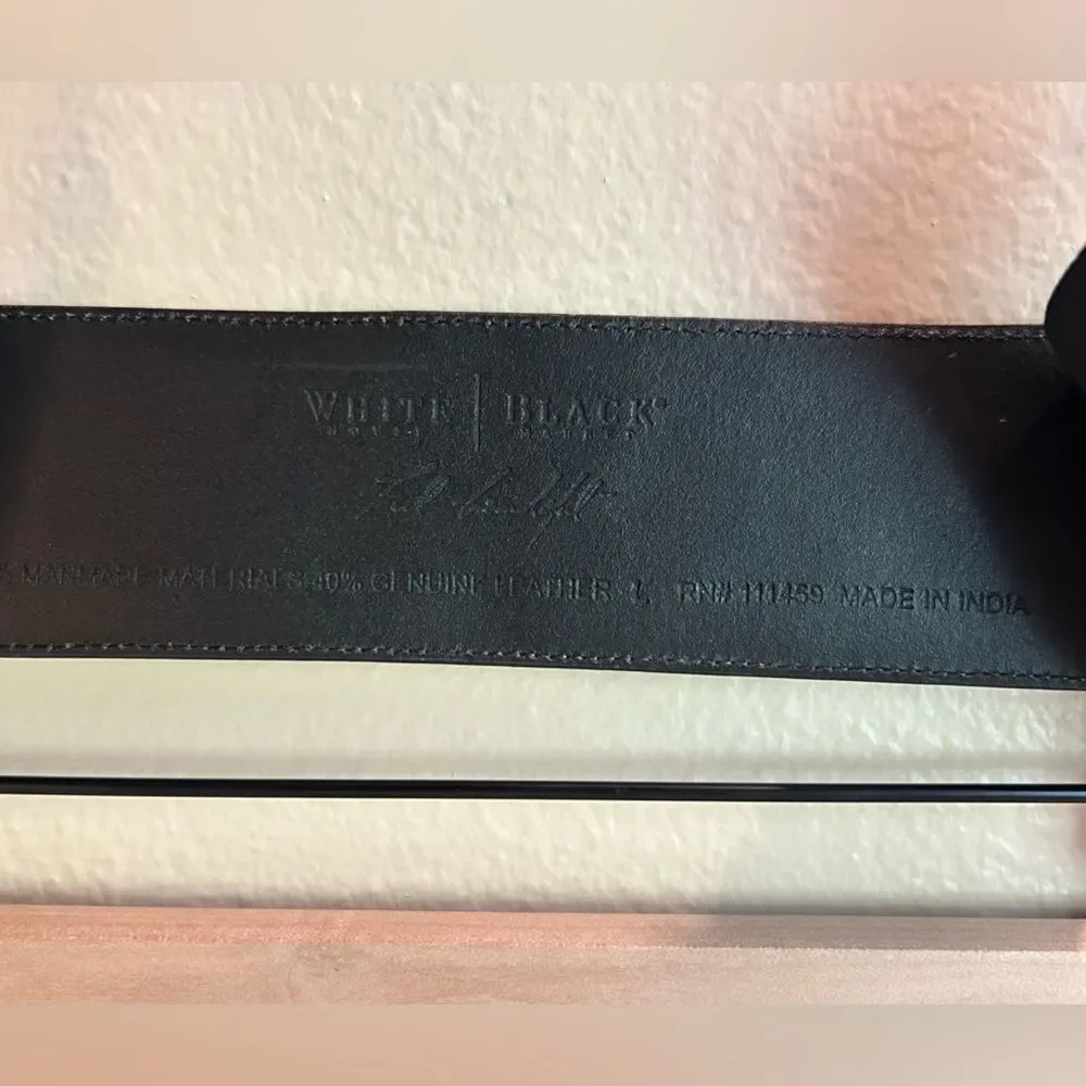 NWT - WHBM Elegant Silver, Gold, Black Beaded & Sequence Belt - Large